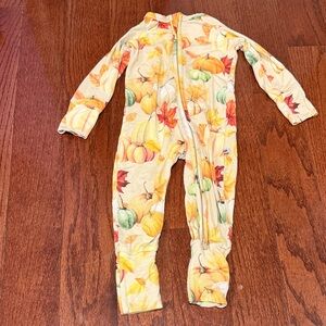 Bums & Roses Pumpkin Patch Kids Footie Pajamas